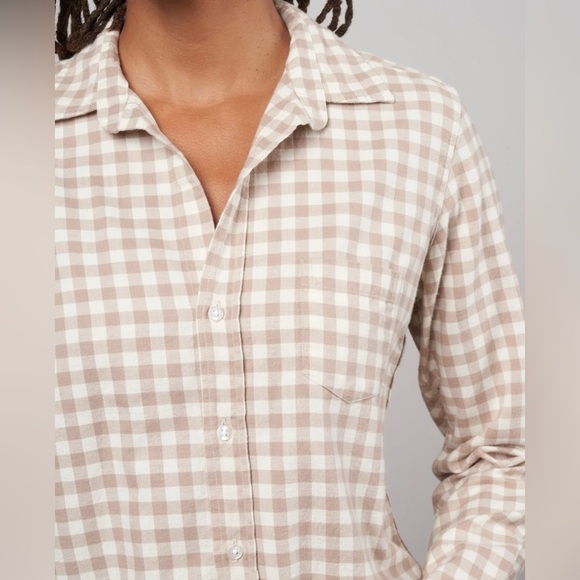 Frank & Eileen Button Down "the Barry" - Camel Check/Plaid - Extra Small XS - Picture 5 of 16